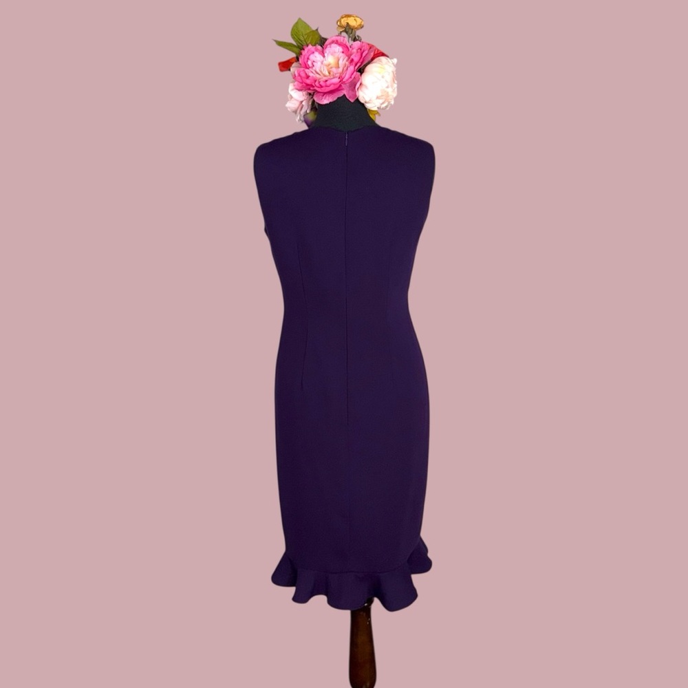 Danny & Nicole purple sleeveless dress - Picture 8 of 12